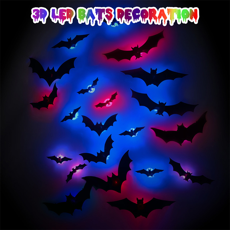Cosplay Bat Prop - Halloween 3D Bat Wall Sticker Light