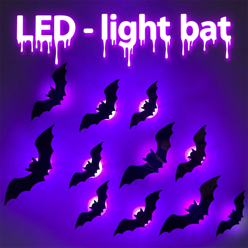 Halloween 3D Bat Wall Sticker  - огляд і ціна Cosplay Bat Prop