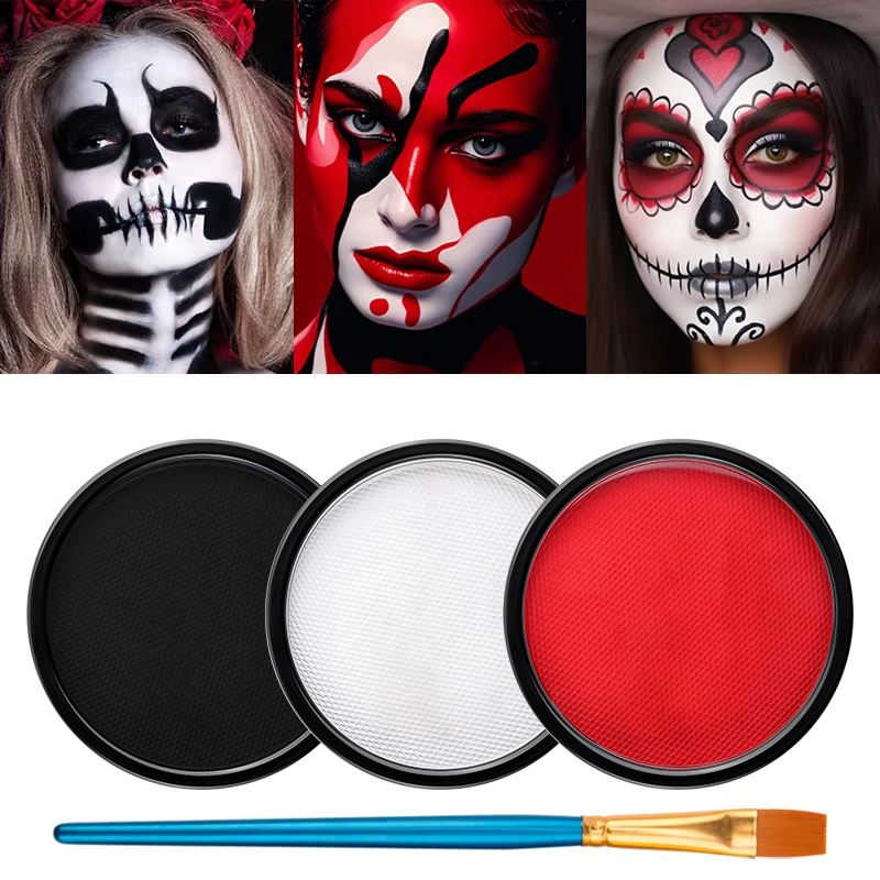 3pcs Black White Red Water‑Bas - огляд і ціна Cosplay Prop Paint