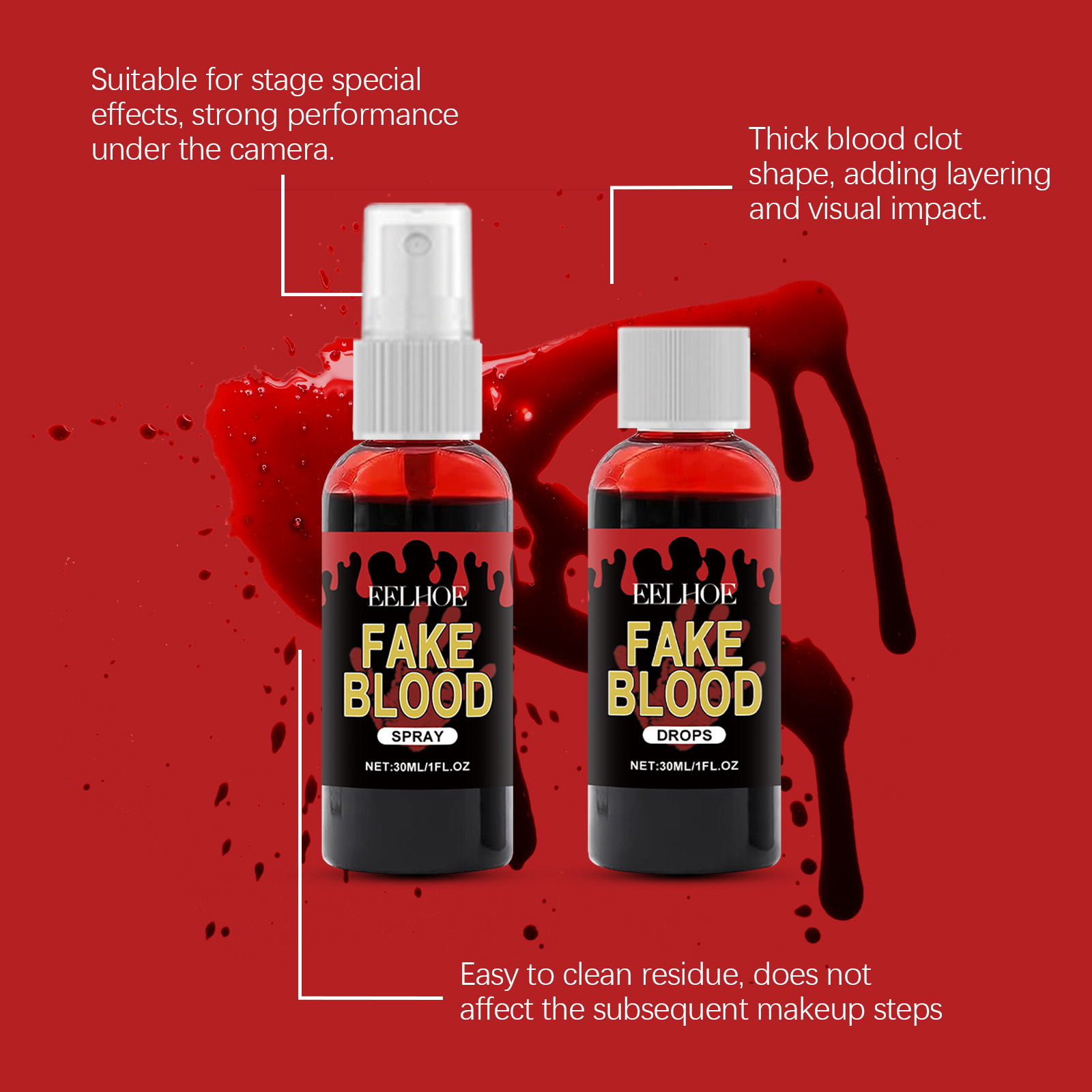 Professional Halloween Fake Bl - огляд і ціна Cosplay Prop Paint