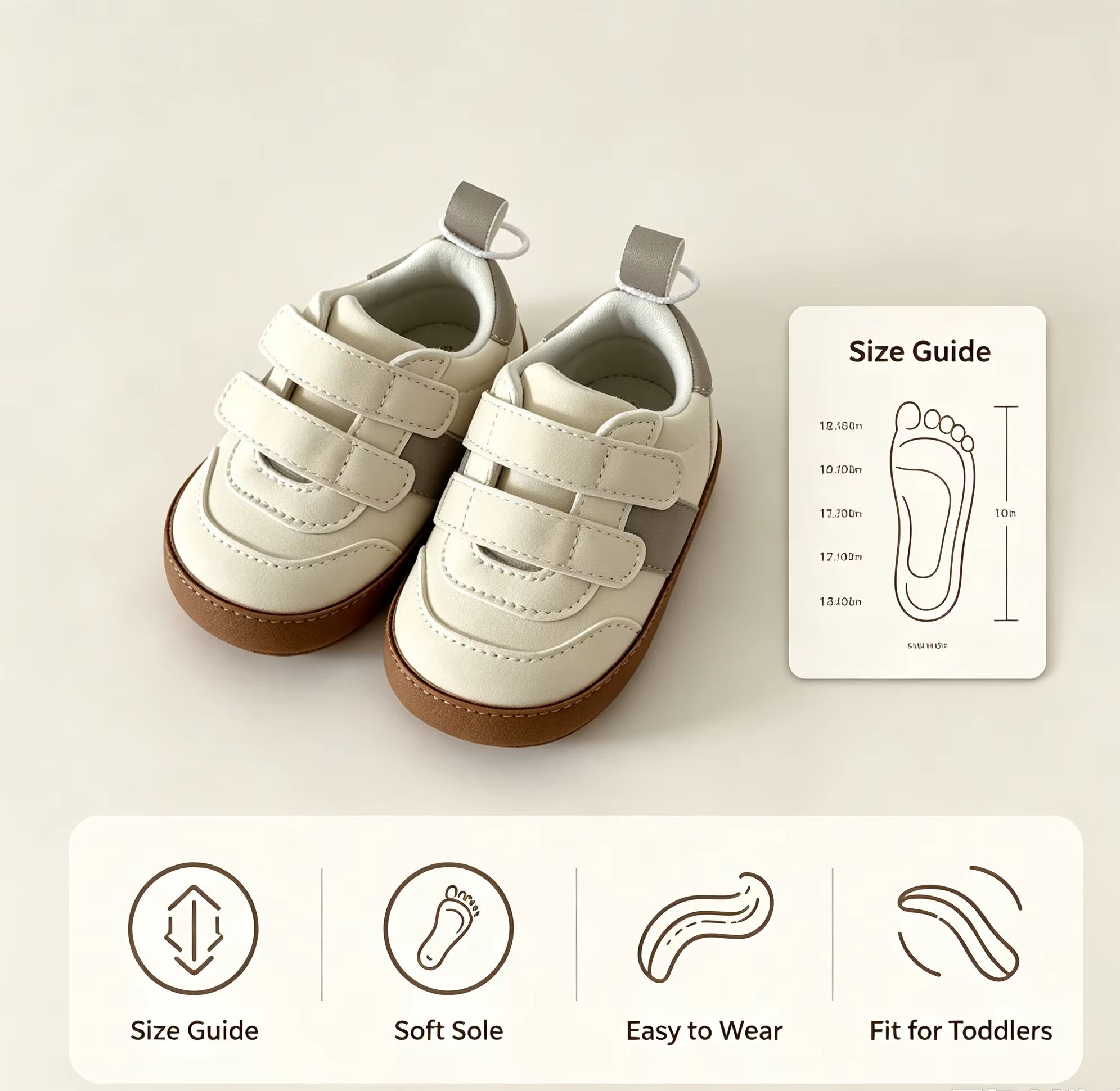 Oddler Baby Sneakers Soft Sole - огляд і ціна Velcro Hook Loop