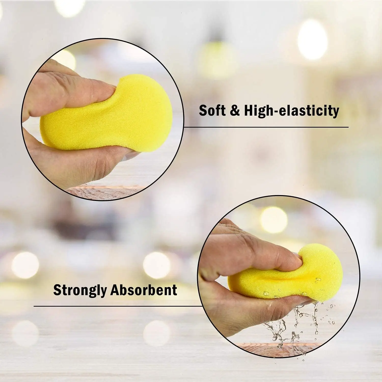 10Pcs Round Ceramic Foam Spong - огляд і ціна Foam Clay Sculpt