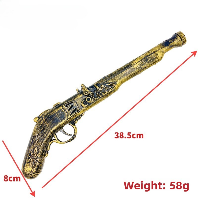 40cm/15.75in Pirate Gun Plasti - огляд і ціна Cosplay Prop Pistol